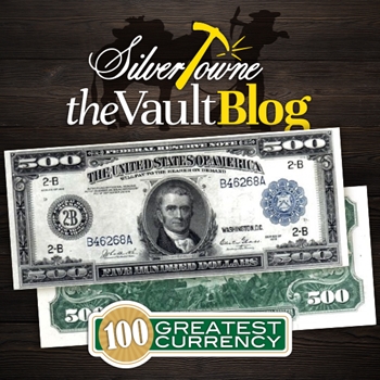 100 Greatest American Currency Notes Series: Series of 1918 $500 Federal Reserve Note