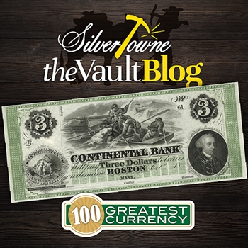100 Greatest American Currency Notes Series: Dramatic Sea-Adventure Motif Polar Bear Note