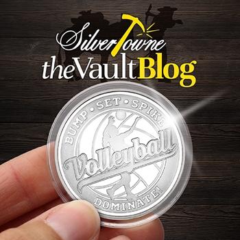 Silver of the Month: Volleyball Bump Set Spike Dominate! 1oz .999 Silver Medallion Silver of the Month: Volleyball Bump Set Spike Dominate! 1oz .999 Silver Medallion