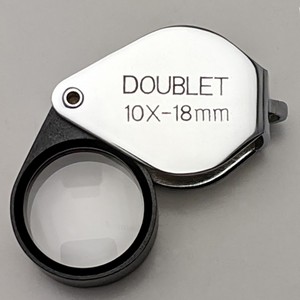 Doublet 10X 18mm Chrome Loupe Doublet 10X 18mm Chrome Loupe