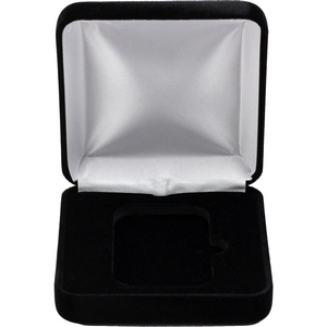 Black Velvet Hinged Gift Box for 5oz Vertical Silver Bars (42mm x 67mm Capsule) Black Velvet Hinged Gift Box for 5oz Vertical Silver Bars (42mm x 67mm Capsule)