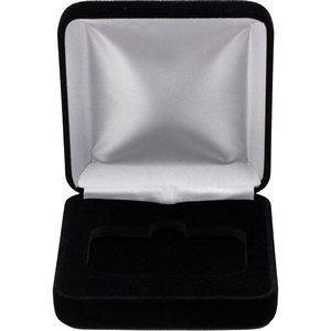 Black Velvet Hinged Gift Box for 5oz Horizontal Silver Bars (67mm x 42mm Capsule) Black Velvet Hinged Gift Box for 5oz Horizontal Silver Bars (67mm x 42mm Capsule)