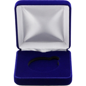 Royal Blue Velvet Hinged Gift Box for 1oz Silver Rounds and Silver Eagle Coins (44.5mm Capsule) Royal Blue Velvet Hinged Gift Box for 1oz Silver Rounds and Silver Eagle Coins (44.5mm Capsule)