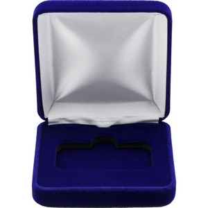 Royal Blue Velvet Hinged Gift Box for 1oz Horizontal Silver Bars (55.5mm x 35mm Capsule) Royal Blue Velvet Hinged Gift Box for 1oz Horizontal Silver Bars (55.5mm x 35mm Capsule)