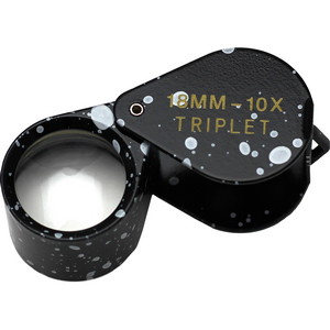 Black Marble Diamond Loupe 18MM - 10X  Lens Black Marble Diamond Loupe 18MM - 10X  Lens