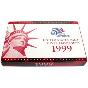 1999 OGP Box for United States Mint Silver Proof Set 1999 OGP Box for United States Mint Silver Proof Set