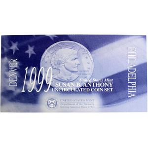 1999 OGP Envelope for United States Mint Susan B Anthony Uncirculated Coin Set 1999 OGP Envelope for United States Mint Susan B Anthony Uncirculated Coin Set