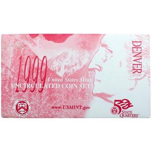 1999 OGP Envelope for United States Mint Uncirculated Coin Set Denver 1999 OGP Envelope for United States Mint Uncirculated Coin Set Denver