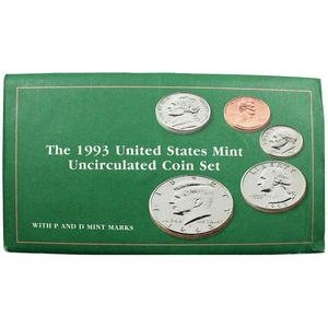 1993 OGP Envelope for United States Mint Uncirculated Coin Set 1993 OGP Envelope for United States Mint Uncirculated Coin Set