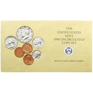 1990 OGP Envelope for United States Mint Uncirculated Coin Set 1990 OGP Envelope for United States Mint Uncirculated Coin Set