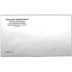 1962 OGP Envelope for United States Mint Uncirculated Coin Set 1962 OGP Envelope for United States Mint Uncirculated Coin Set