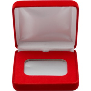 Red Velvet Clamshell Gift Box for 1oz Horizontal Bars and Ingots Red Velvet Clamshell Gift Box for 1oz Horizontal Bars and Ingots