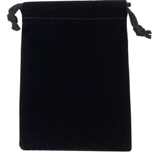 Medium Size Black Velvet Pouch for 5oz Bars or Certified Coins Medium Size Black Velvet Pouch for 5oz Bars or Certified Coins