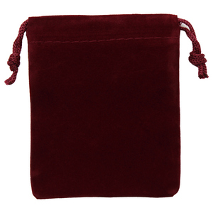Medium Size Maroon Velvet Pouch for 5oz Bars or Certified Coins Medium Size Maroon Velvet Pouch for 5oz Bars or Certified Coins