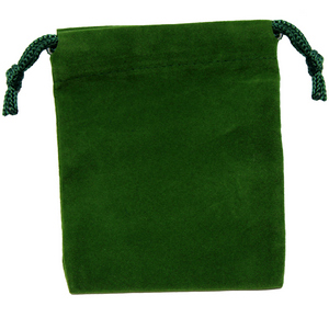 Medium Size Green Velvet Pouch for 5oz Bars or Certified Coins Medium Size Green Velvet Pouch for 5oz Bars or Certified Coins