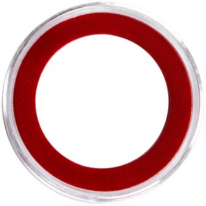 Plastic Capsule - Half Ounce with Red Ring Medallion Plastic Capsule - Half Ounce with Red Ring Medallion