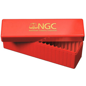 Red NGC Plastic Storage Box for NGC Certified Coins Red NGC Plastic Storage Box for NGC Certified Coins
