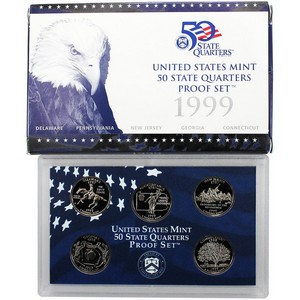 1999 S 5pc Quarter Proof Set 1999 S 5pc Quarter Proof Set