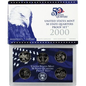 2000 S 5pc Quarter Proof Set 2000 S 5pc Quarter Proof Set