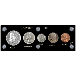 1950 Proof Set in Acrylic Holder