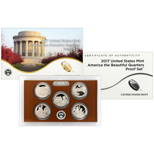 2017 S United States Mint 5pc America The Beautiful Quarter Clad Proof Set 2017 S United States Mint 5pc America The Beautiful Quarter Clad Proof Set
