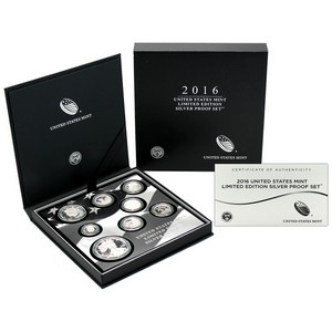 2016 United States Mint Limited Edition 8pc Silver Proof Set