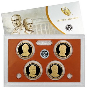 2014 S 4pc Presidential Dollars Proof Set