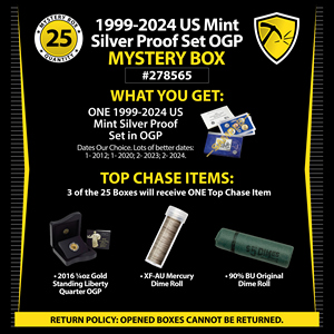 Random US Mint Silver Proof Sets (1999-2024) Mystery Box #278565