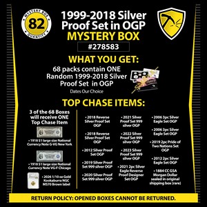 1999-2018 Silver Proof Set in OGP Mystery Box #278583