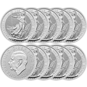 2026 Great Britain Silver Britannia 1oz BU 10pc 2026 Great Britain Silver Britannia 1oz BU 10pc