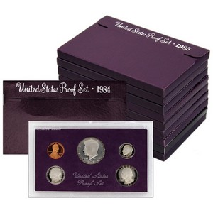 1984 - 1993 Purple Proof Sets in OGP