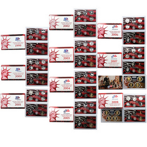 1999-2008 S Silver Proof Sets in OGP