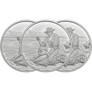 SilverTowne Prospector Divisible 1oz .999 Silver Medallion 3pc