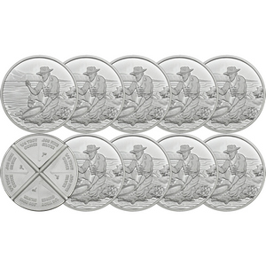 SilverTowne Prospector Divisible 1oz .999 Silver Medallion 10pc