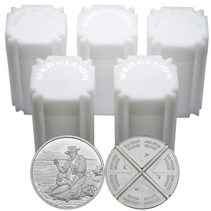SilverTowne Prospector Divisible 1oz .999 Silver Medallion 100pc
