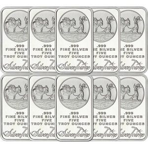 SilverTowne Trademark 5oz .999 Silver Bar 10pc SilverTowne Trademark 5oz .999 Silver Bar 10pc
