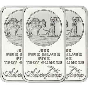 SilverTowne Trademark 5oz .999 Silver Bar 3pc SilverTowne Trademark 5oz .999 Silver Bar 3pc