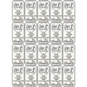 SilverTowne Trademark 1oz .999 Silver Bar 20pc SilverTowne Trademark 1oz .999 Silver Bar 20pc