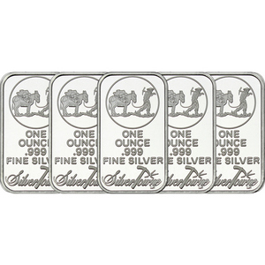 SilverTowne Trademark 1oz .999 Silver Bar 5pc SilverTowne Trademark 1oz .999 Silver Bar 5pc