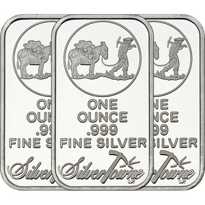 SilverTowne Trademark 1oz .999 Silver Bar 3pc SilverTowne Trademark 1oz .999 Silver Bar 3pc
