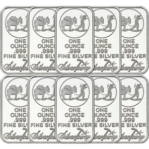 SilverTowne Trademark 1oz .999 Silver Bar 10pc SilverTowne Trademark 1oz .999 Silver Bar 10pc