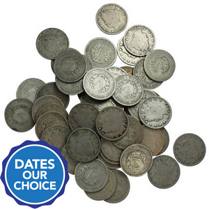 50pc Liberty Head V Nickel Grab Bag Dates Our Choice 50pc Liberty Head V Nickel Grab Bag Dates Our Choice