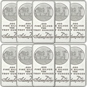 SilverTowne Trademark 10oz .999 Silver Bar 10pc SilverTowne Trademark 10oz .999 Silver Bar 10pc