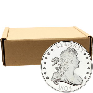 1804 Dollar Replica 1oz .999 Silver Medallion 500pc 1804 Dollar Replica 1oz .999 Silver Medallion 500pc