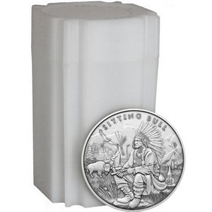Sitting Bull Legendary Warriors Series 1oz .999 Silver Medallion 20pc Sitting Bull Legendary Warriors Series 1oz .999 Silver Medallion 20pc