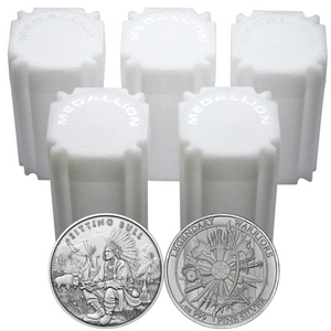 Sitting Bull Legendary Warriors Series 1oz .999 Silver Medallion 100pc Sitting Bull Legendary Warriors Series 1oz .999 Silver Medallion 100pc