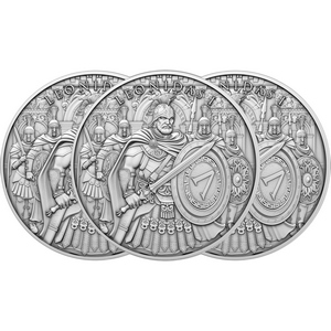 Leonidas I Legendary Warriors Series 1oz .999 Silver Medallion 3pc Leonidas I Legendary Warriors Series 1oz .999 Silver Medallion 3pc