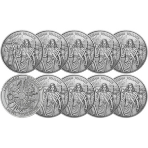 William Wallace Legendary Warriors Series 1oz .999 Silver Medallion 10pc