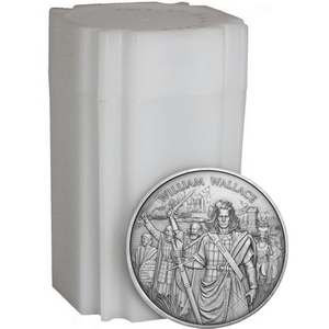 William Wallace Legendary Warriors Series 1oz .999 Silver Medallion 20pc Tube