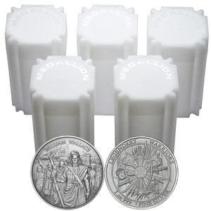 William Wallace Legendary Warriors Series 1oz .999 Silver Medallion 100pc Tube